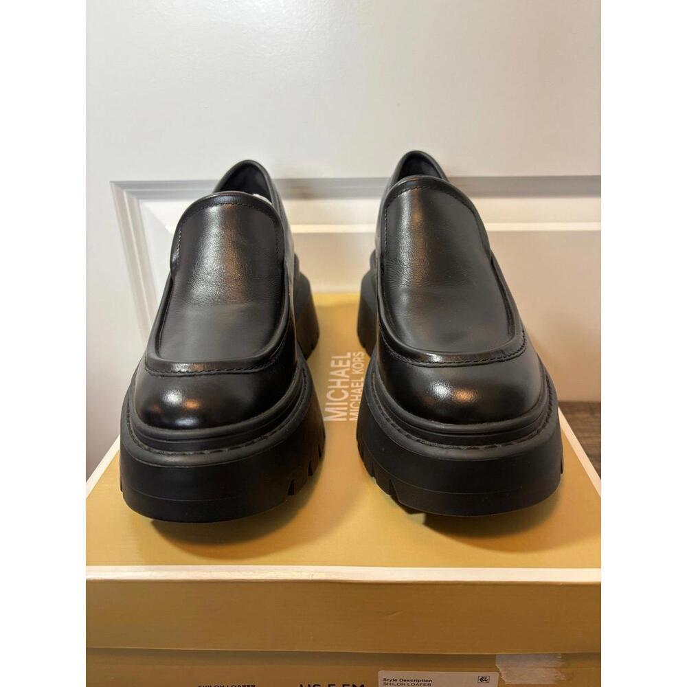 Michael Kors Black Leather Loafers* Not for wide feet*
